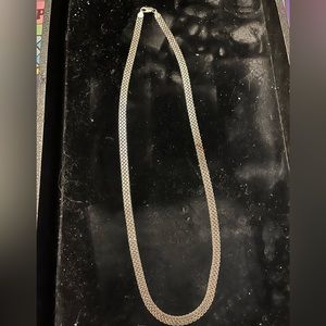 SOLD Herringbone sterling silver 925 chain Italian made in Italy